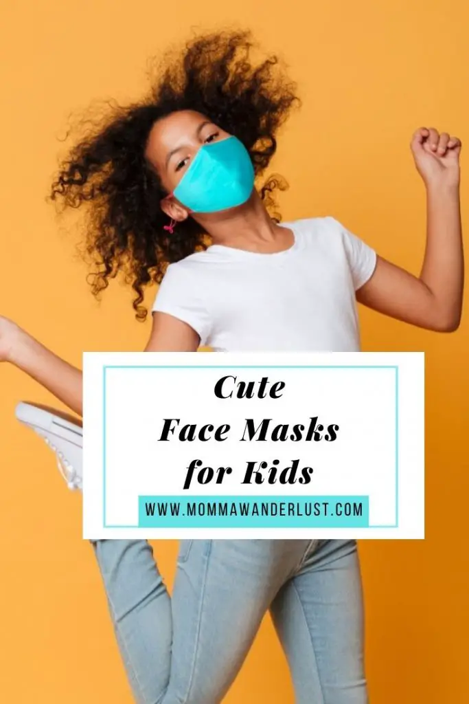 6 Cute Face Masks for Kids featured by family blogger, Momma Wanderlust