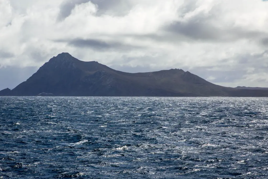 A view of Cape Horn, Chile from the boat