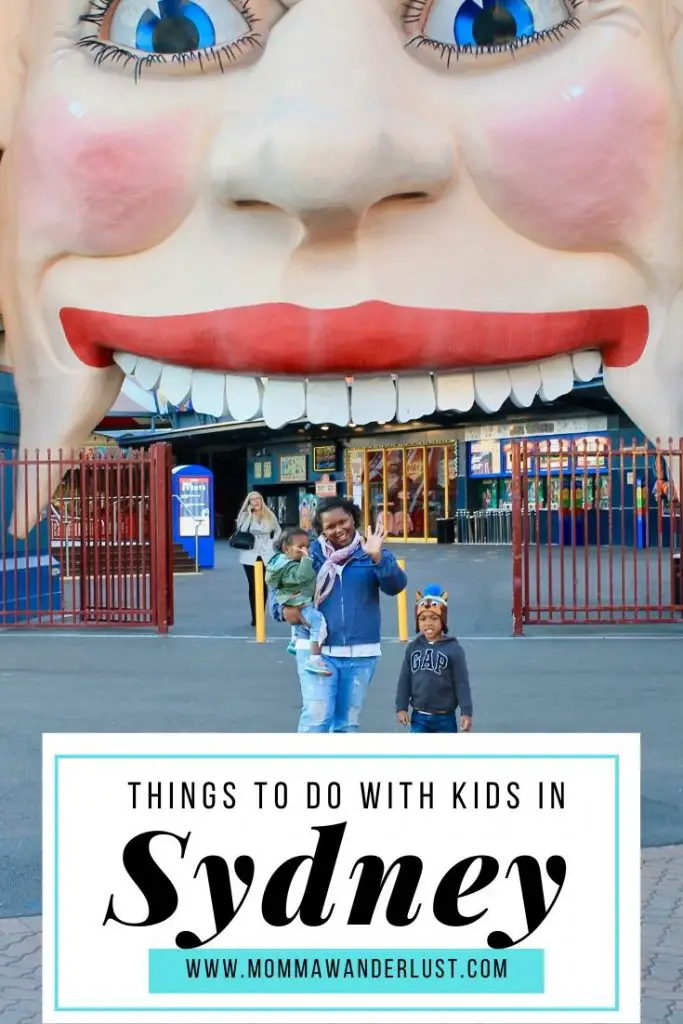 The Things to Do with Kids in Sydney Australia, a travel guide featured by top US family travel blogger, Momma Wanderlust