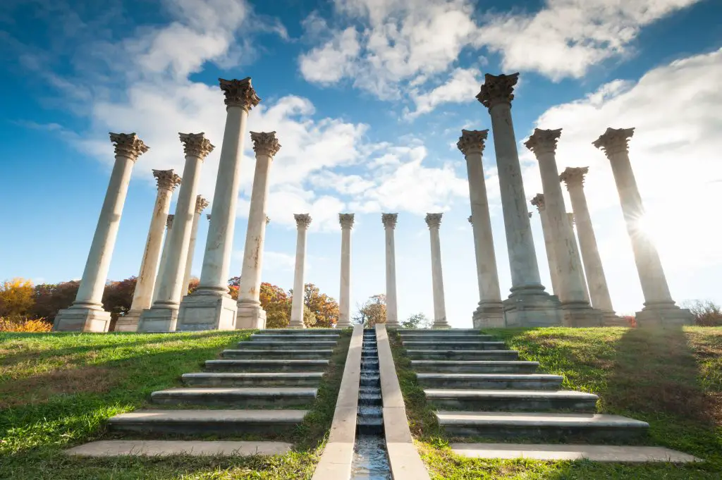 The columns at the National Arboretum in Washington, DC