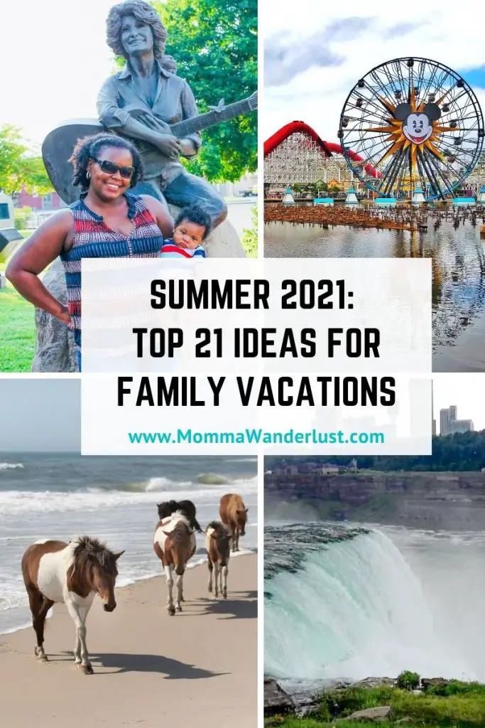 Summer Travel 2021: best family vacation destinations featured by top US BIPOC travel blogger, Momma Wanderlust