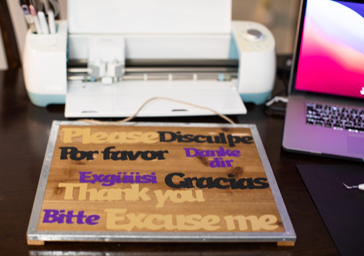 Teaching kids manners with cricut
