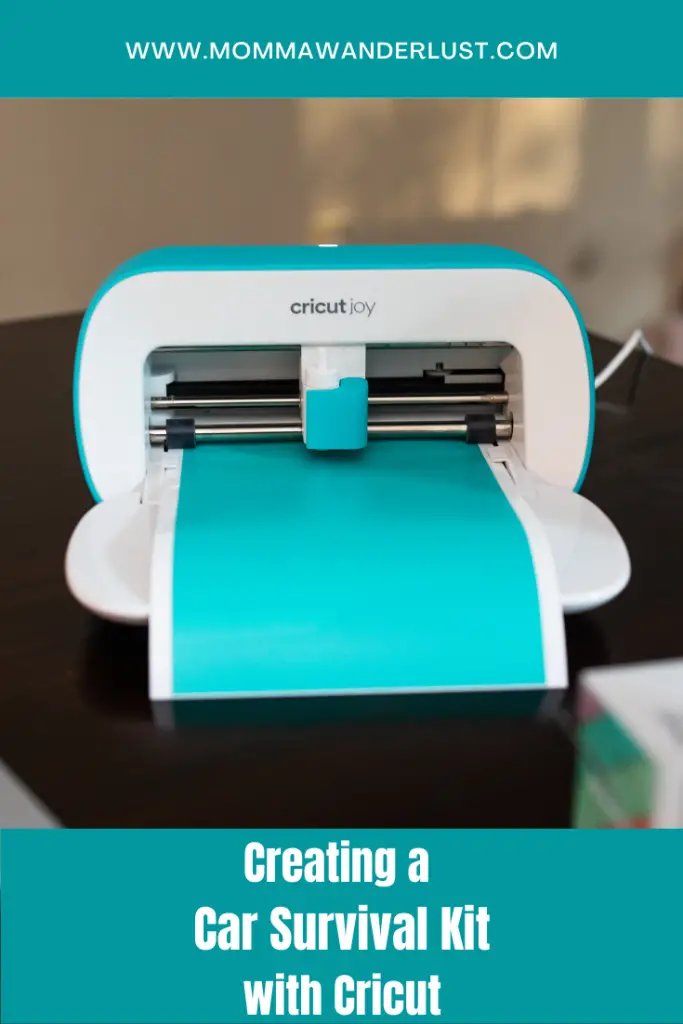 Cricut car survival kit featured by top US family travel blogger, Momma Wanderlust.