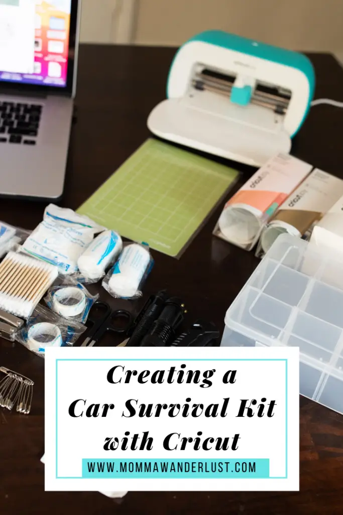 Cricut car survival kit featured by top US family travel blogger, Momma Wanderlust.