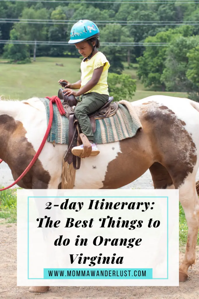 the Best Things to Do in Orange VA featured by top US family travel blogger, Momma Wanderlust