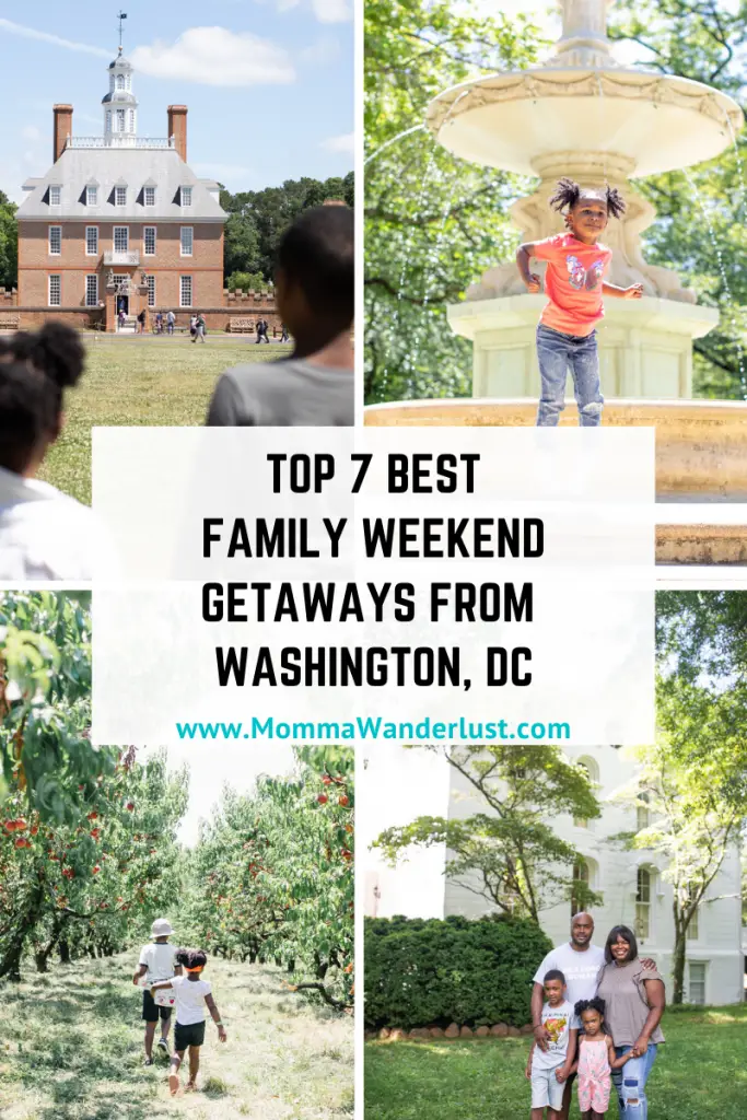 Top 7 Family Getaways from featured by top US family travel blogger, Momma Wanderlust