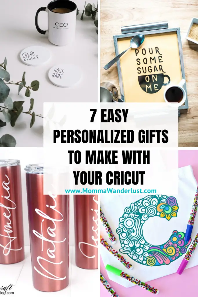Easy Personalized Gifts with Cricut featured by top US lifestyle blogger, Momma Wanderlust