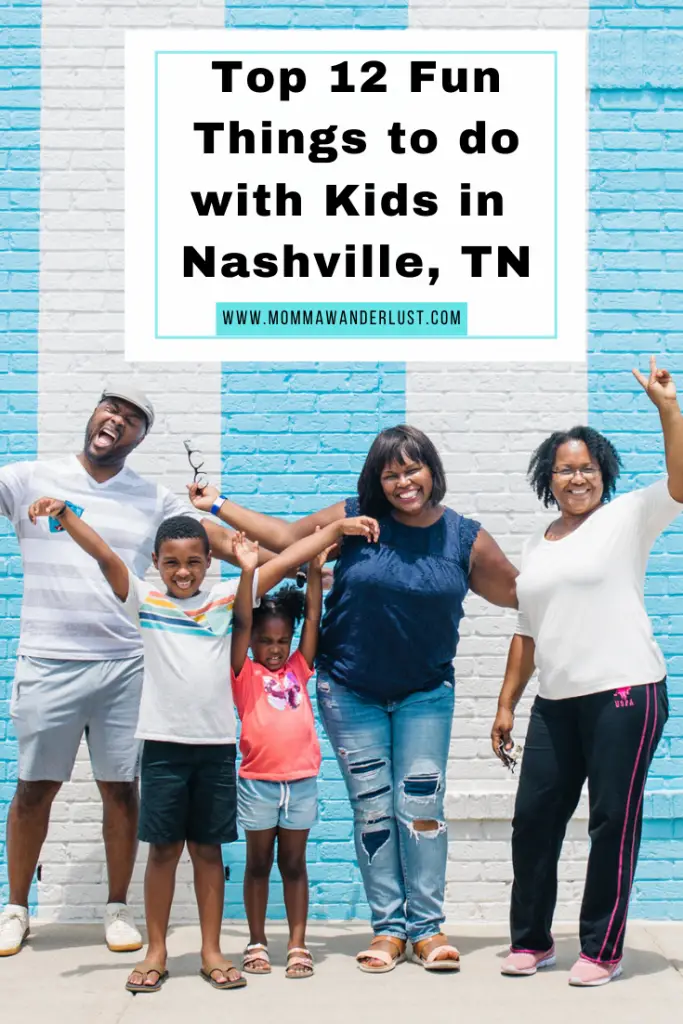 Top 12 Fun Things to do with Kids in Nashville, TN featured by top US family travel blogger, Momma Wanderlust