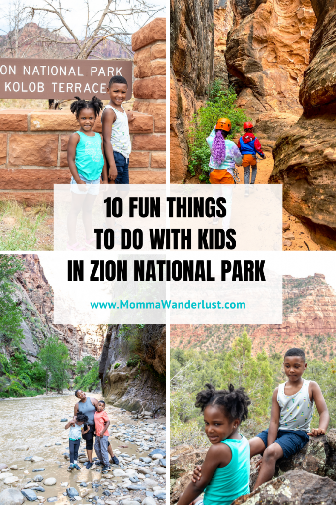 10 Fun Things to Do with Kids in Zion National Park by top US family travel blogger, Momma Wanderlust