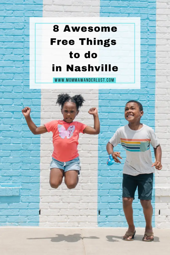 Best Free Things To Do in Nashville with Kids featured by top US family travel blogger, Momma Wanderlust