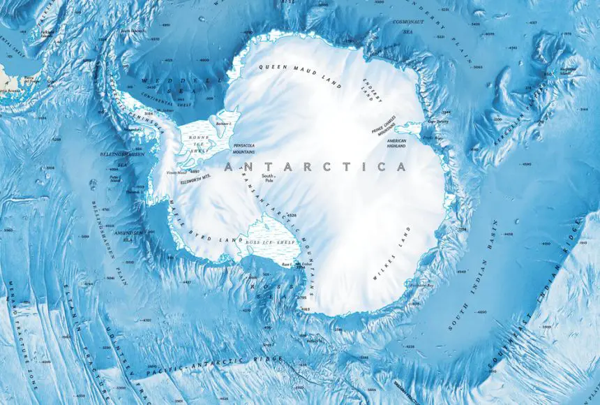 Map of Antarctica, fun things to do in Antarctica