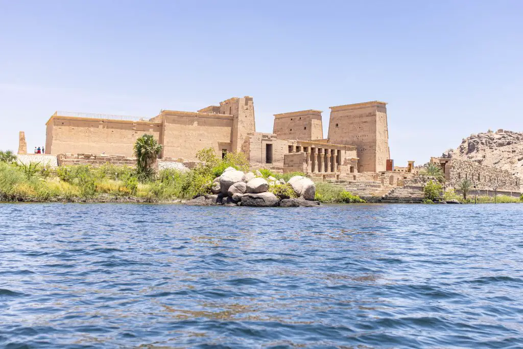 temple of isis from the boat