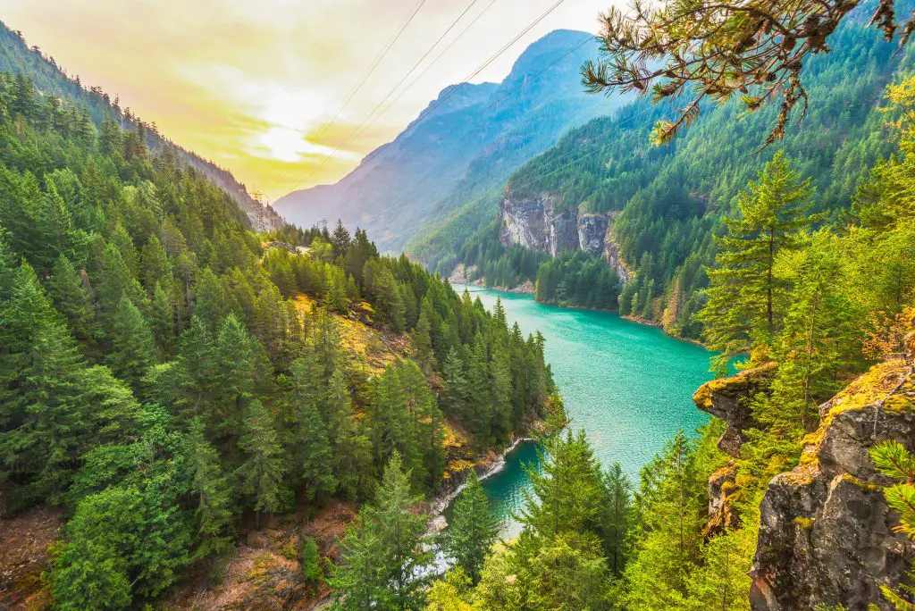 Best Summer Destinations - scene over Diablo lake