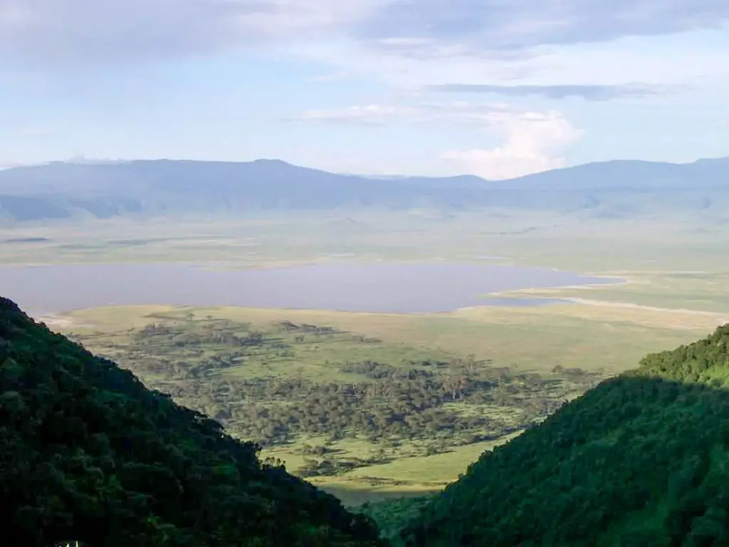 Ngorongoro Crater from above