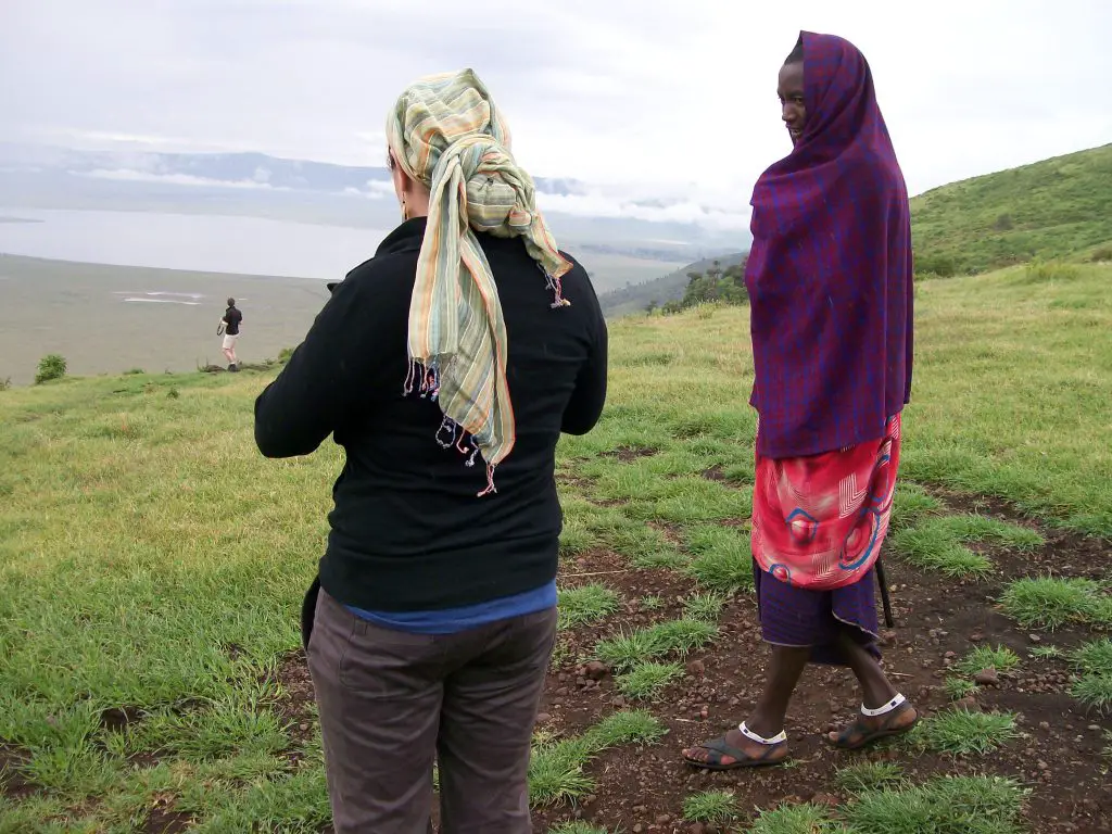 Masaai Man in Ngorongoro crater